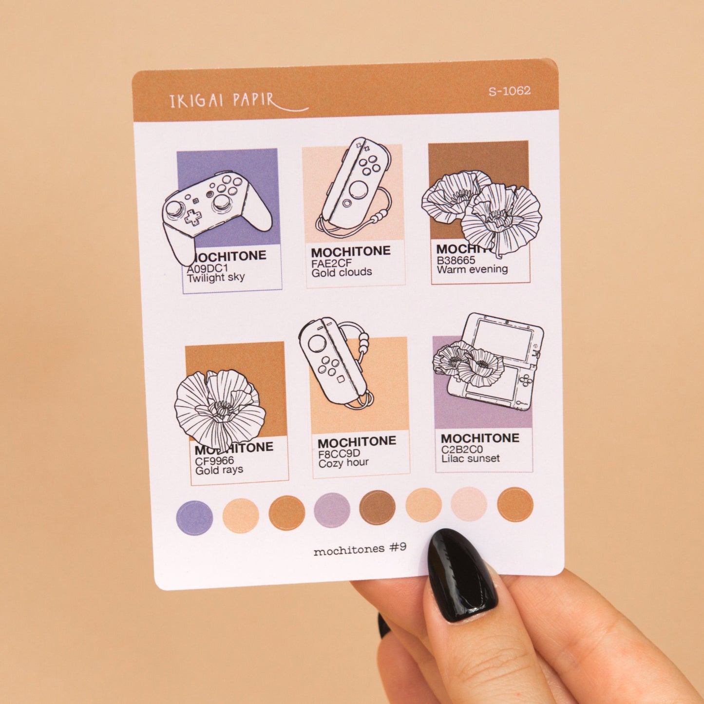 Mochitones #9 (Cozy Gaming) Sticker Sheet