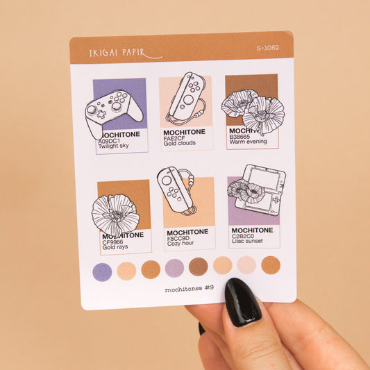 Mochitones #9 (Cozy Gaming) Sticker Sheet