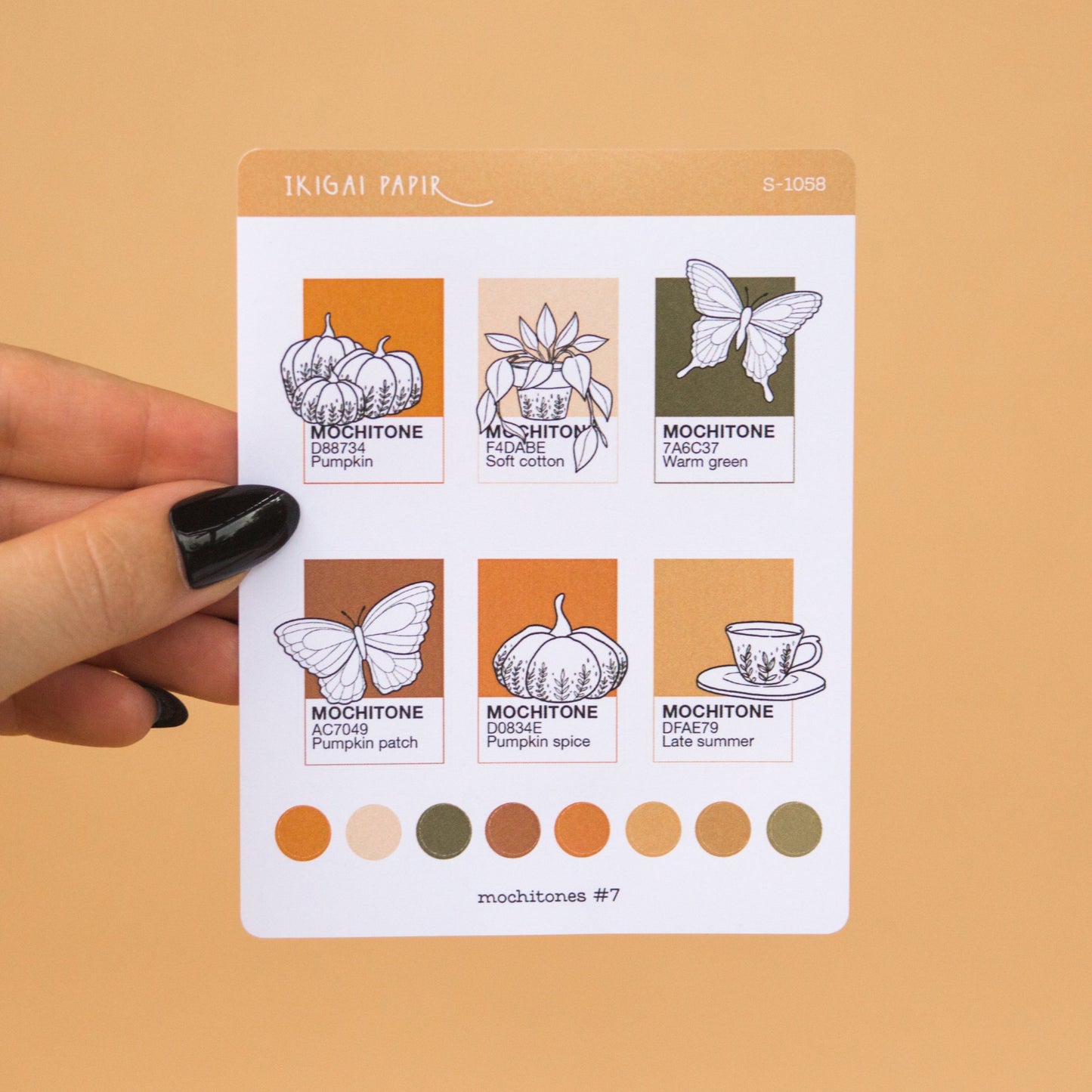 Mochitones #7 (Autumn Cottage) Sticker Sheet