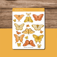 Load image into Gallery viewer, Yellow Butterflies Sticker Sheet
