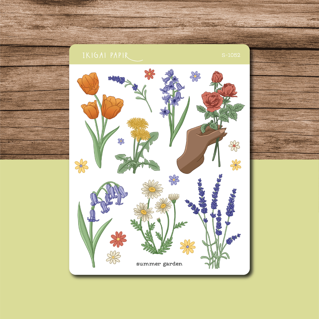 Summer Garden Sticker Sheet