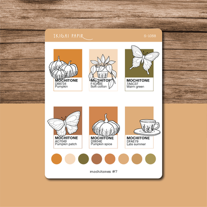Mochitones #7 (Autumn Cottage) Sticker Sheet
