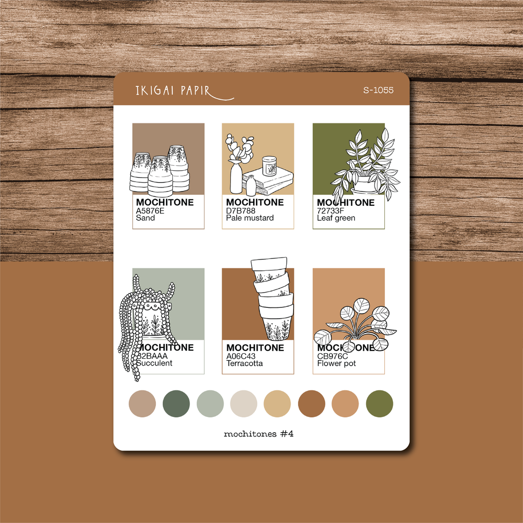 Mochitones #4 (Gardening) Sticker Sheet
