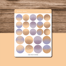 Load image into Gallery viewer, Cozy Hour Circle and Eyelet Sticker Sheet
