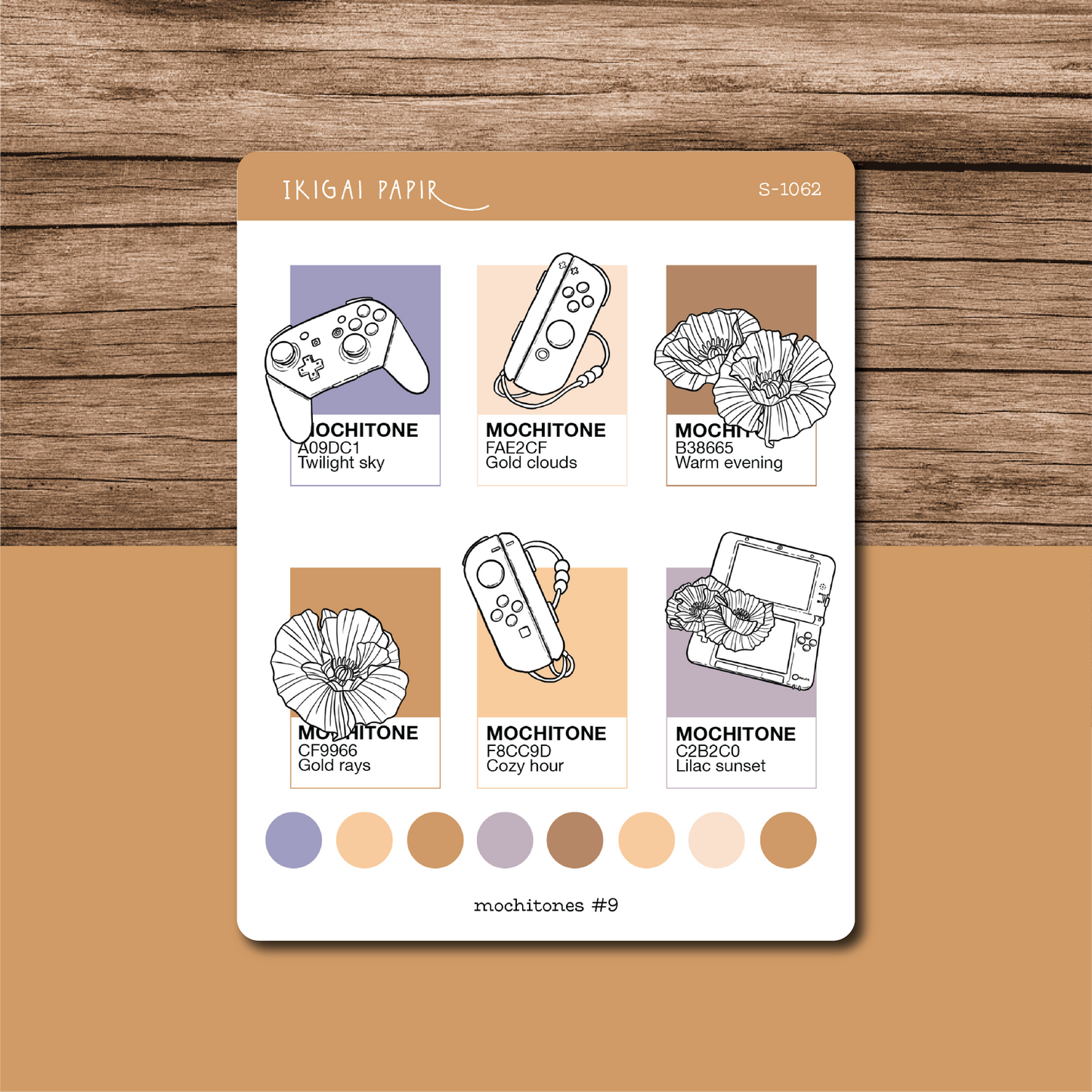 Mochitones #9 (Cozy Gaming) Sticker Sheet