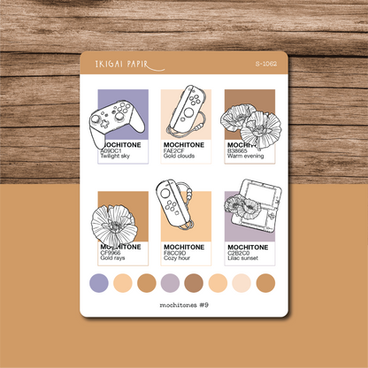 Mochitones #9 (Cozy Gaming) Sticker Sheet