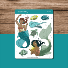 Load image into Gallery viewer, Mermaid Fantasy Sticker Sheet
